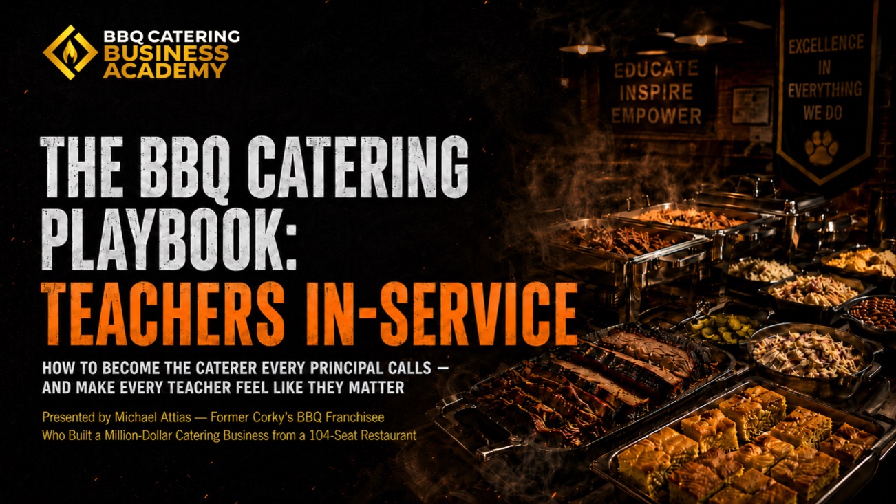 The BBQ Catering Playbook: Teachers In-Service — become the caterer every principal calls